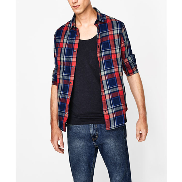 休闲百搭！ZARA男装格纹衬衫09522480600