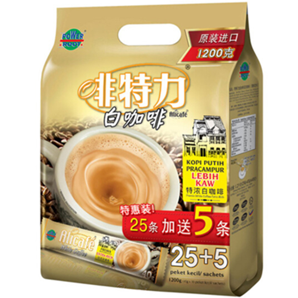 黄金比例！Alicafe啡特力3合1特浓白咖啡1200g