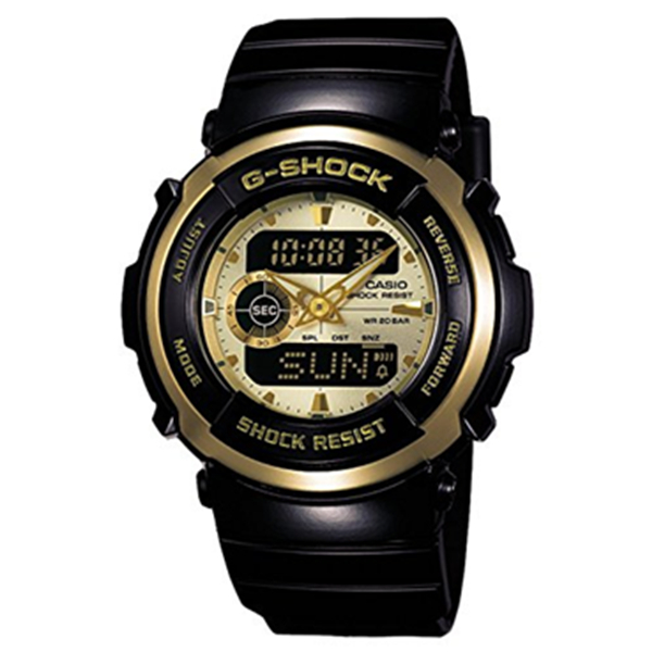 闪耀黑金！Casio 卡西欧G-SHOCK G-300G-9AJF运动腕表