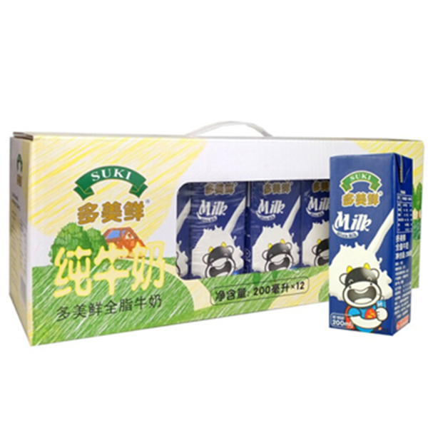 德国进口！多美鲜牛奶全脂牛奶200ml*12礼盒装