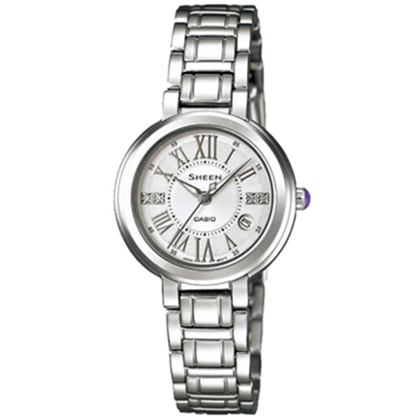 简约时尚！卡西欧SHEEN系列石英女表SHE-4029D-7AU