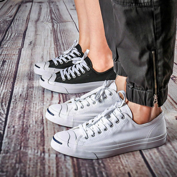 真皮质感！匡威 开口笑休闲鞋JACK PURCELL 1015