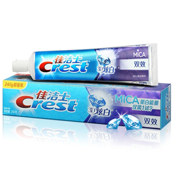 凑单佳品！佳洁士3D炫白双效牙膏240克