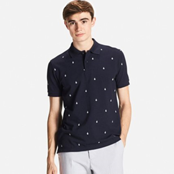 双色可选！优衣库快干印花POLO衫(短袖) 193640