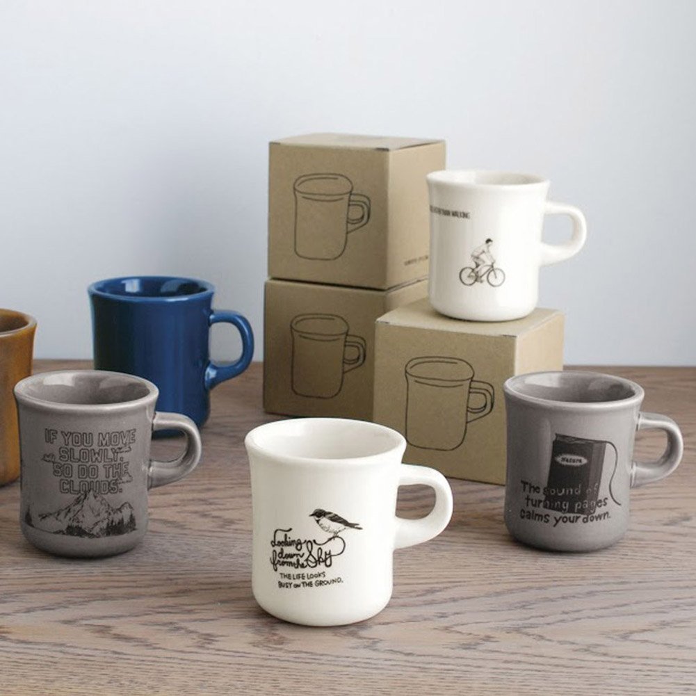 中亚海外购！Kinto SCS系列 咖啡马克杯印花款 250ML