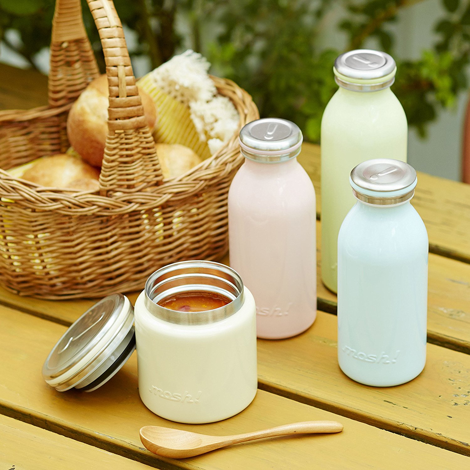 中亚海外购！DOSHISHA mosh 复古保温杯 450ml