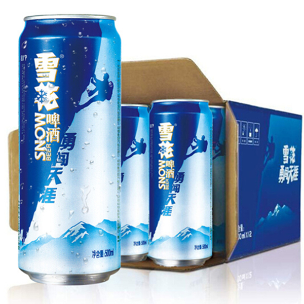 纯正淡爽！雪花啤酒勇闯天涯500ml*12听整箱装