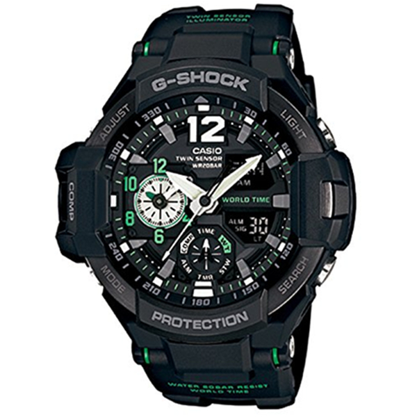 防水抗震！CASIO卡西欧G-SHOCK系列电子男士手表GA-1100-1A3