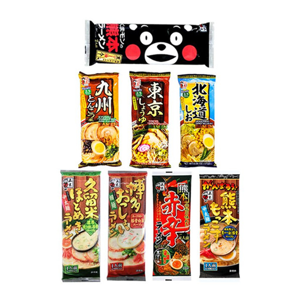 弹性饱满！五木日本风味拉面组合8件装