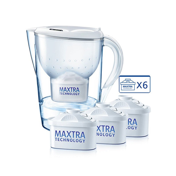 滤出健康！BRITA碧然德Marella系列滤水壶2.4升（1壶6芯）