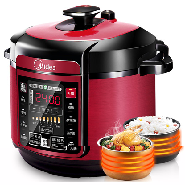 智能家用！美的(Midea)电压力锅  大容量