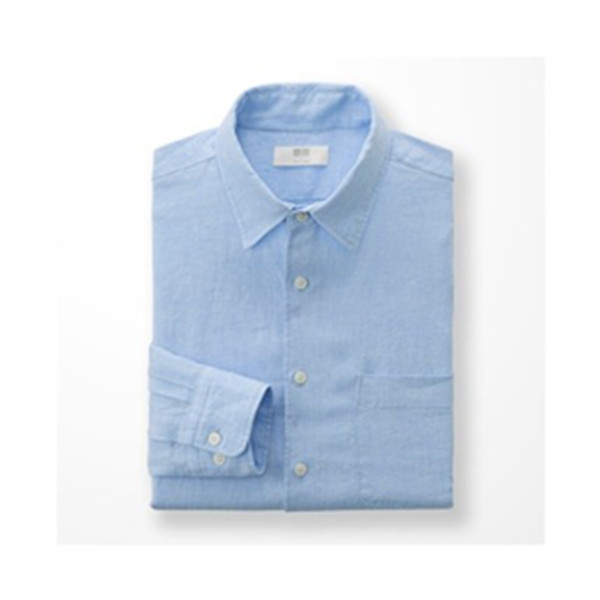 多色可选！优衣库高级麻衬衫(长袖)183593