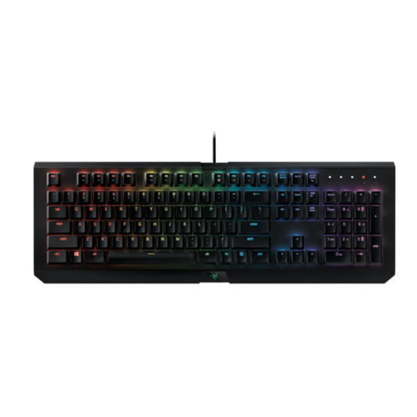 升级款！雷蛇 黑寡妇蜘蛛X RGB 幻彩版机械键盘 黑色绿轴