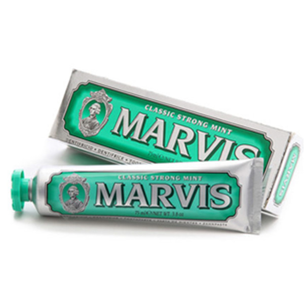 美白去渍！Marvis马尔维斯进口牙膏强力薄荷味75ml