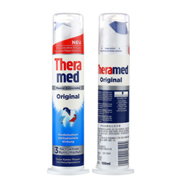 清新口气！Theramed护齿达按压式进口牙膏4支