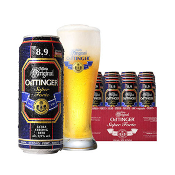 进口好价！奥丁格8.9特度烈性啤酒 500ml*24听