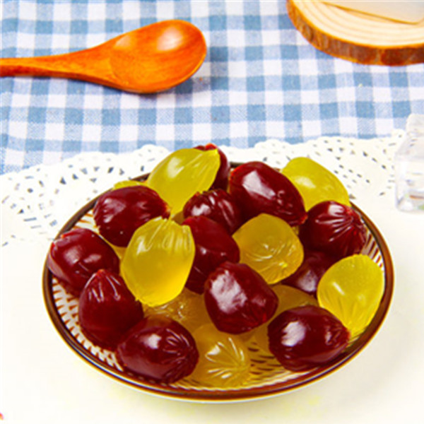 日本进口！味觉糖悠哈紫/绿葡萄48g*2水果汁软糖果组合