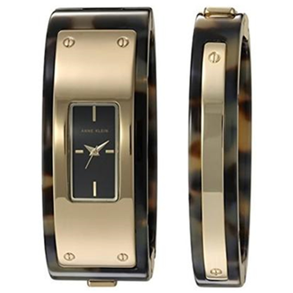 精致超值！Anne Klein AK/2826TOST女士腕表手镯两件套