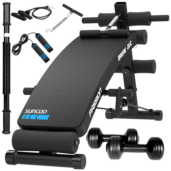 多功能辅助！双超健身器材家用仰卧起坐板