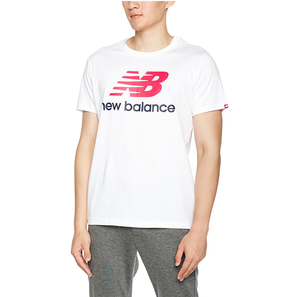 柔软纯棉！New Balance 男式 运动T恤 AMT73587