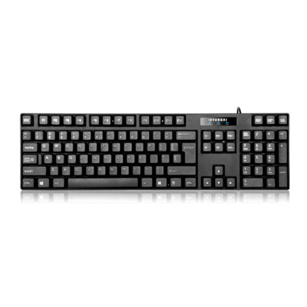 秒杀好价！现代 HY-KA7 USB无边框 键盘 黑色
