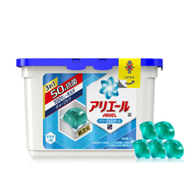 日本进口！碧浪洗衣凝珠 机洗专用自然清新20颗盒装