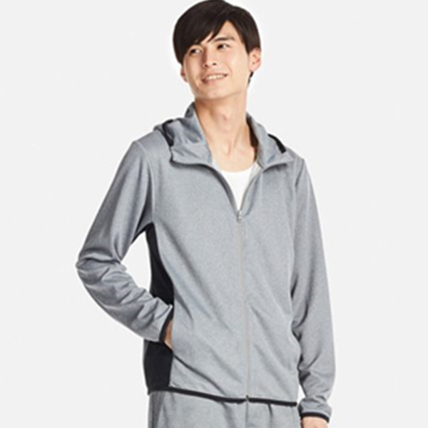 四色可选！优衣库DRY-EX拉链连帽开衫198724