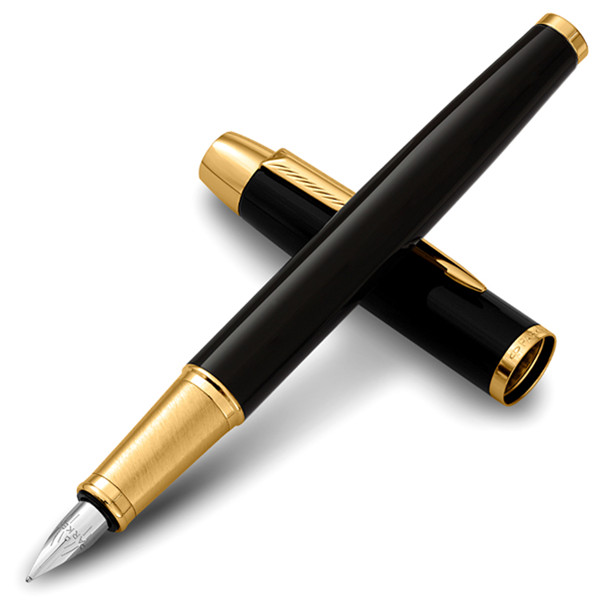 纯黑丽雅！派克（PARKER） IM 金夹钢笔/墨水笔