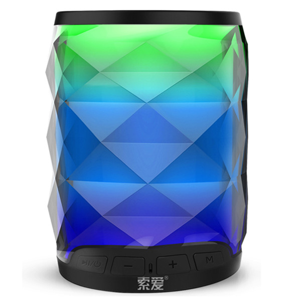 无线蓝牙！索爱（soaiy）S-70 LED小炫彩灯蓝牙音箱