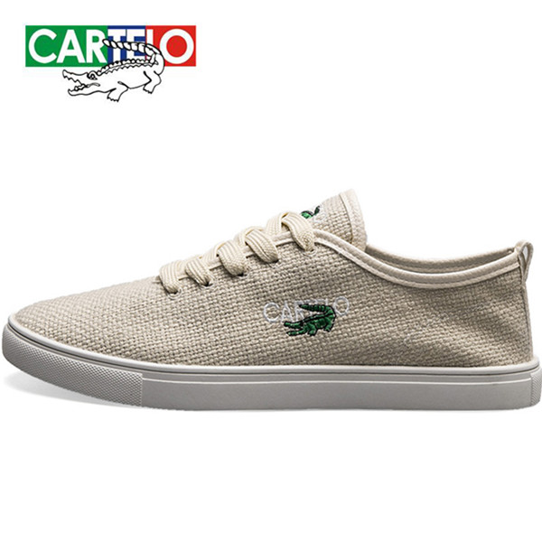 休闲轻便！卡帝乐鳄鱼CARTELO男士 休闲男鞋