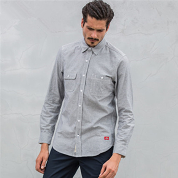 休闲百搭！Dickies青年布长袖衬衫173M20EC06