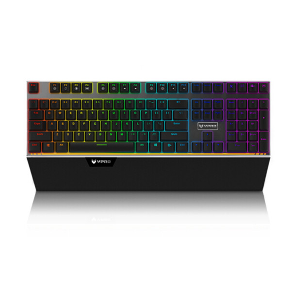 炫酷背光！雷柏V720 RGB全彩背光游戏机械键盘
