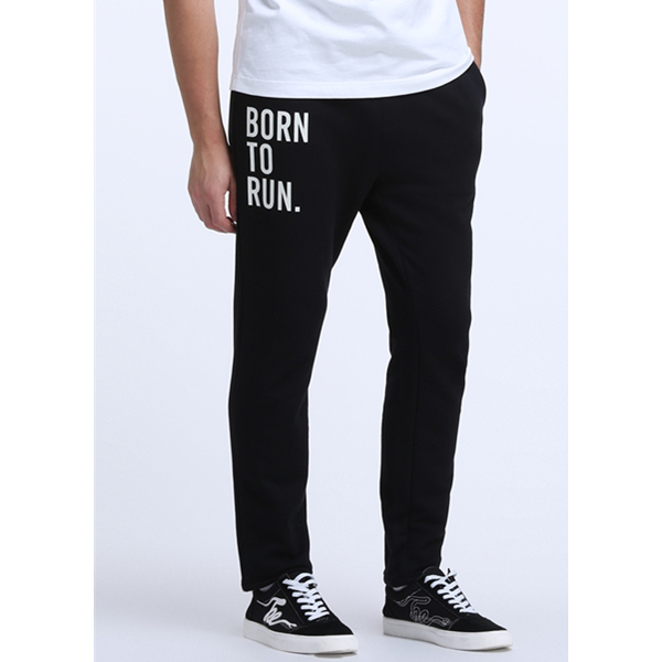 个性范儿！TRENDIANO字母印花休闲裤长裤3154060040