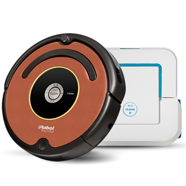 全面清扫！iRobot清洁机器人527E+241擦地扫地组合2件套装