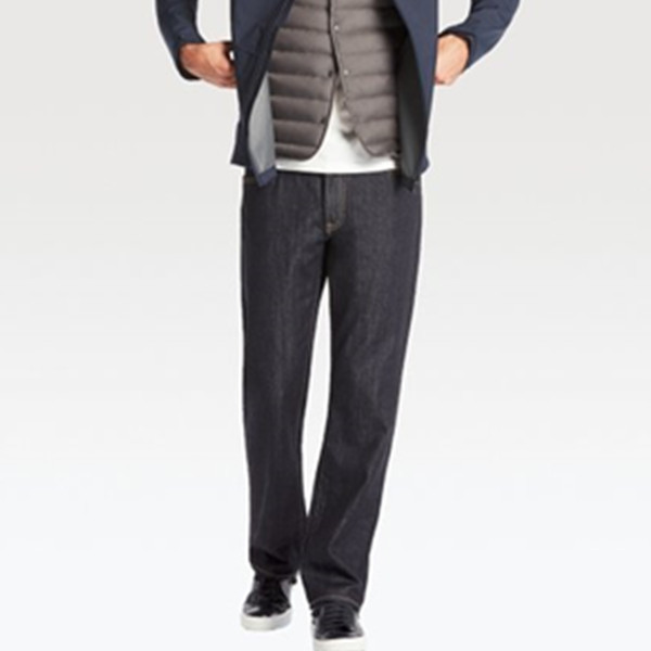 双色可选！优衣库经典直筒牛仔裤182656