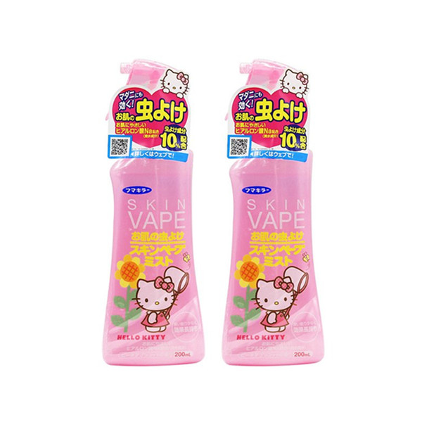 植物萃取！Fumakilla驱蚊喷雾HelloKitty限定版2瓶