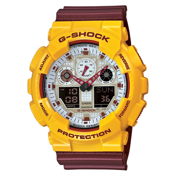 湖人队经典配色！卡西欧(CASIO)手表 石英电子男表
