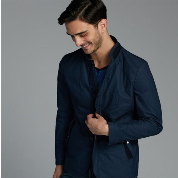 免烫有型！劲霸秋季新款商务休闲免烫茄克