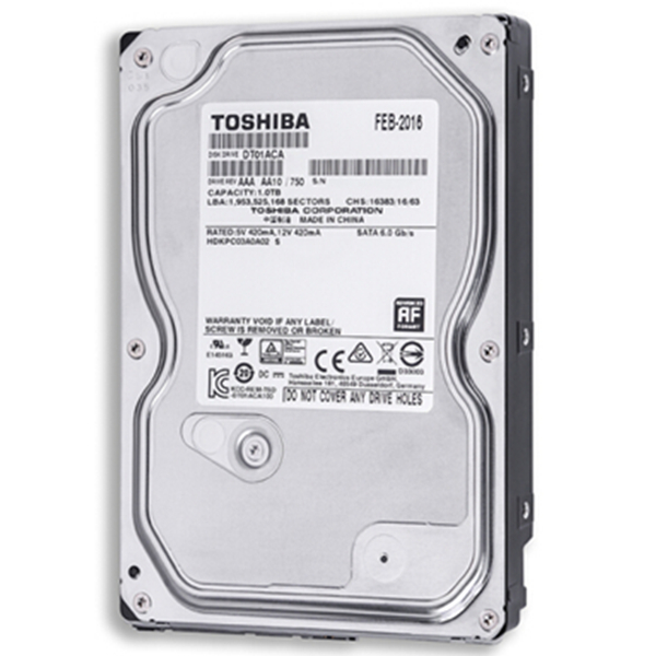 性能稳定！东芝1TB 7200转32M SATA3台式机硬盘DT01ACA100