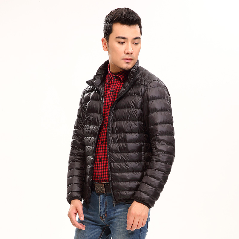 轻型修身！雅鹿轻薄防寒男士羽绒服YR8107040