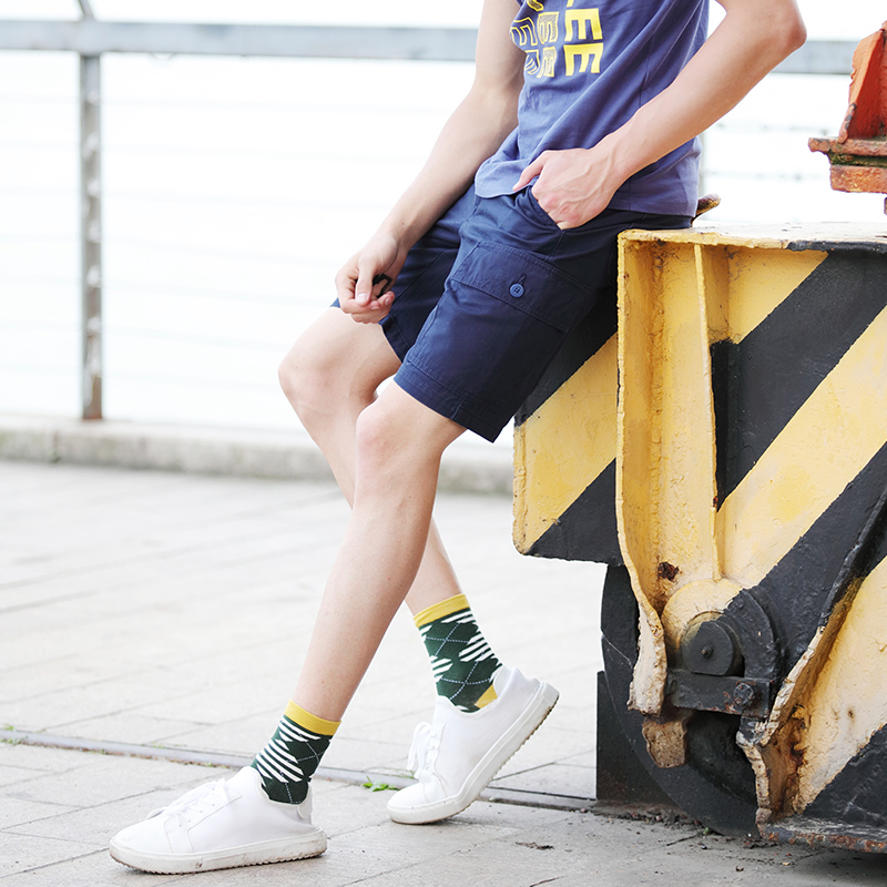 潮流百搭！Lee舒适中腰短裤L270452SK3BL