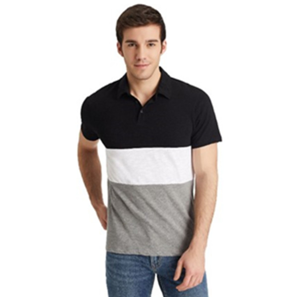 全棉拼色！Old Navy竹节棉Polo衫621338W