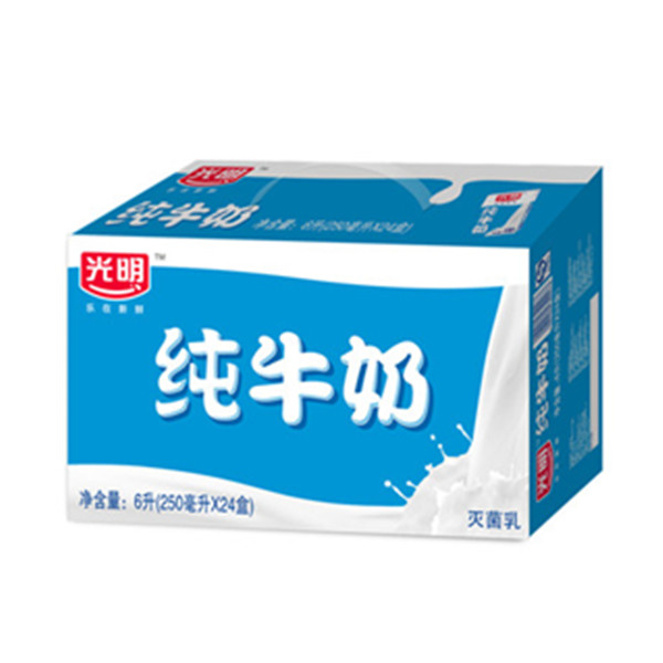 为了健康！光明 纯牛奶250ml*24盒/箱