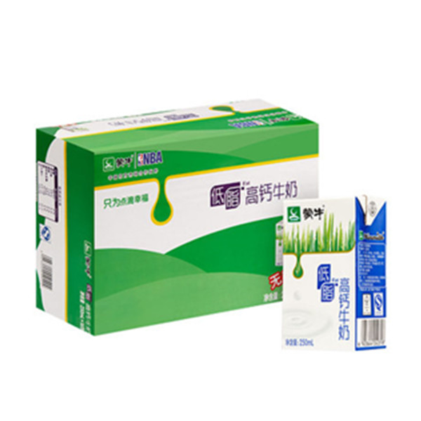 再次好价！蒙牛低脂高钙牛奶250ml*16整箱装