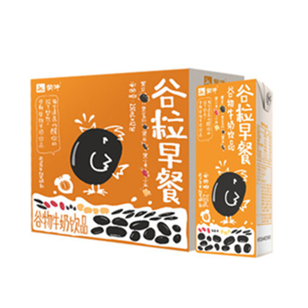 早餐必备！蒙牛黑谷谷粒早餐牛奶饮品250ml*12盒