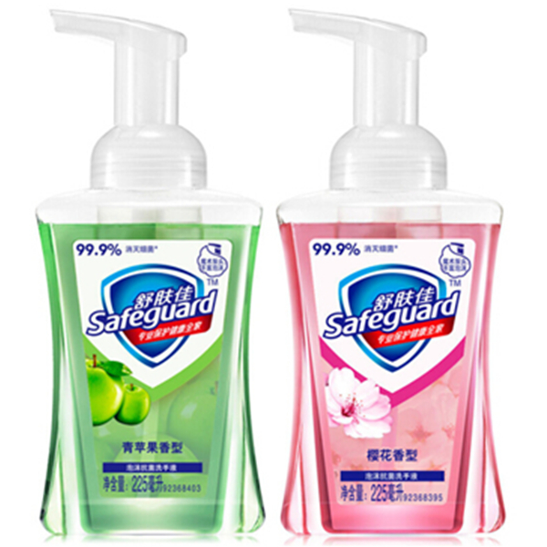 健康守护！舒肤佳泡沫洗手液樱花225ml+苹果225ml特惠装