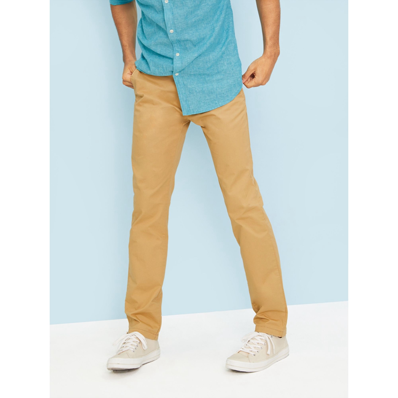 修身设计！Old Navy舒适弹力修身卡其裤849535Z