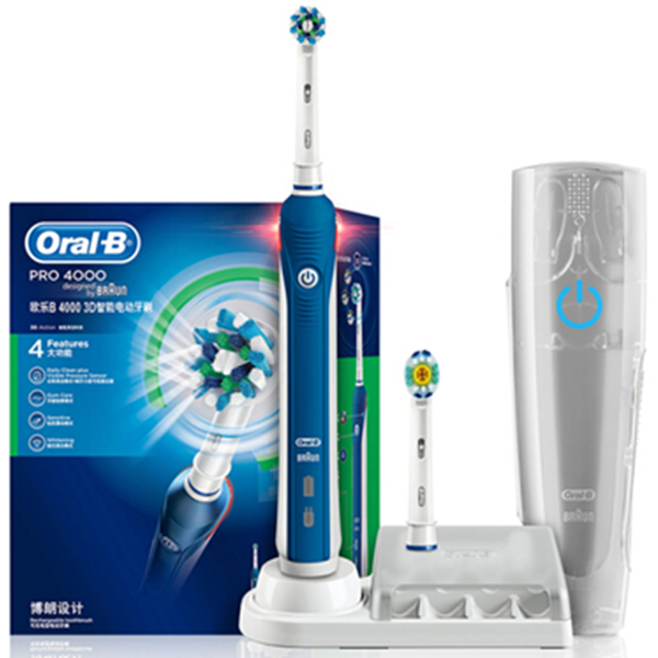 护齿超能力！欧乐B 4000 3D声波智能电动牙刷