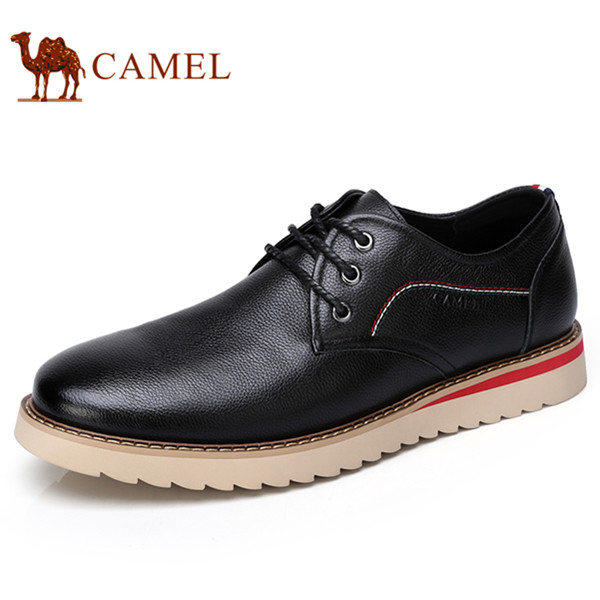 休闲舒适！骆驼（CAMEL）柔软舒适防滑新款男皮鞋