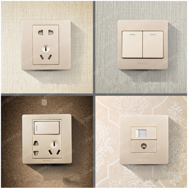 聚划算！公牛暗装墙壁86型开关面板家用